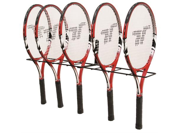 Veggoppheng badminton- og tennisracketer