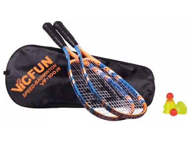 Vicfun® Speed-Badminton 100 sett Rask tilbakeslagsspill til all slags vær