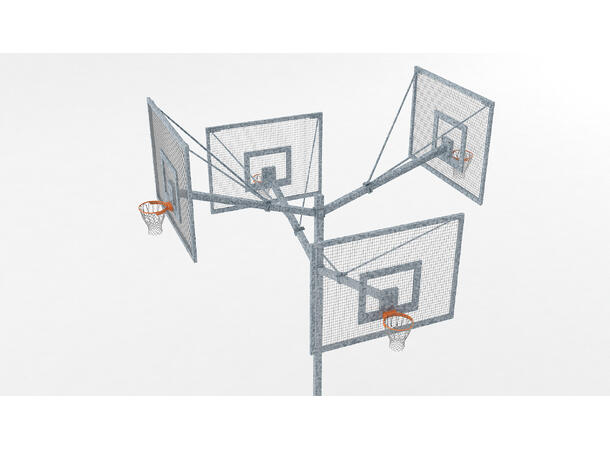 4-sidig basketballanlegg 