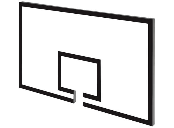 MDF Basketball Plate 180 x 105 cm, 21 mm