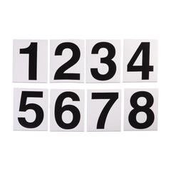 Selvklebende tall - Sett 1-18 - Svart