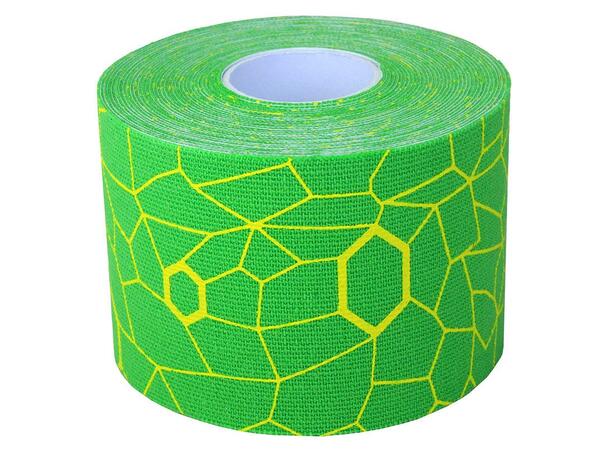 Thera-Band Kinesiologi Tape XactStretch, 5 m x 5 cm, Grønn/gul