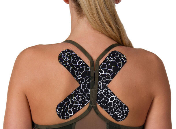 Thera-Band Kinesiologi Tape XactStretch, 5 m x 5 cm, Grønn/gul