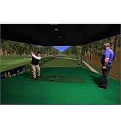 Golfsimulator m. 3 lerreter - Toppmodell Virkelighetsn&#230;r 3D Surround grafikk!