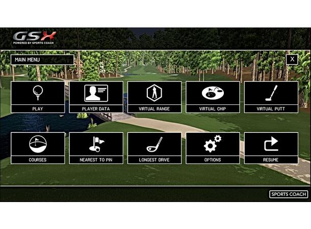 Golfsimulator m. 3 lerreter - Toppmodell Virkelighetsnær 3D Surround grafikk!