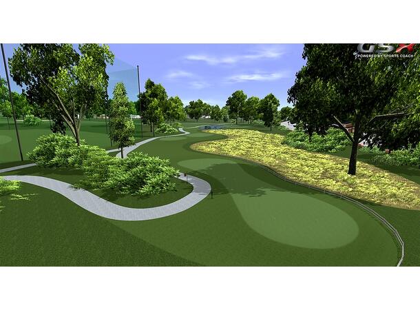 Golfsimulator m. 3 lerreter - Toppmodell Virkelighetsnær 3D Surround grafikk!