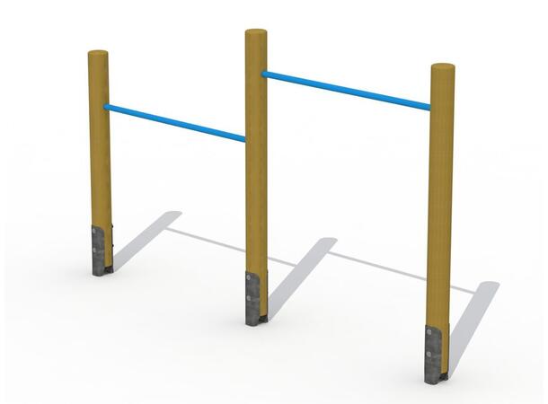 Vannrett stang, sett med 2 stenger Turnstang