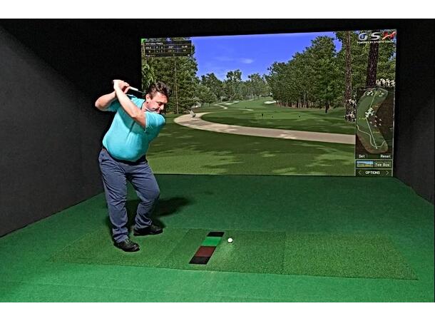 Golfsimulator m. 1 Lerret, 65 baner Meget realistisk golfsimulator