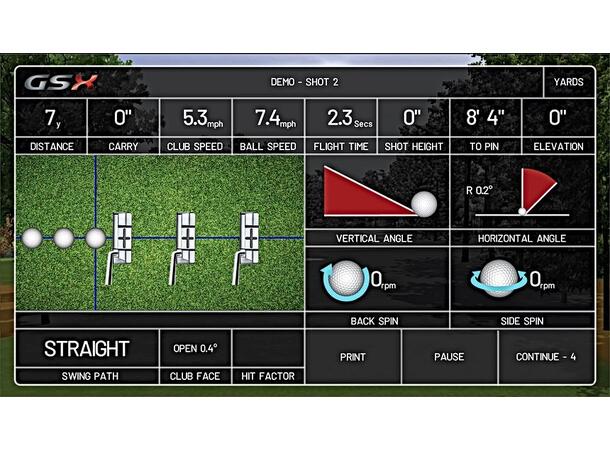 Golfsimulator m. 1 Lerret, 65 baner Meget realistisk golfsimulator
