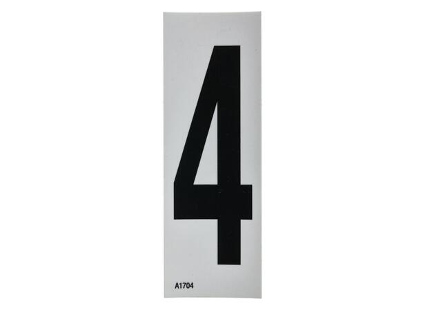 Selvklebende Nummer Tall 4 - svart
