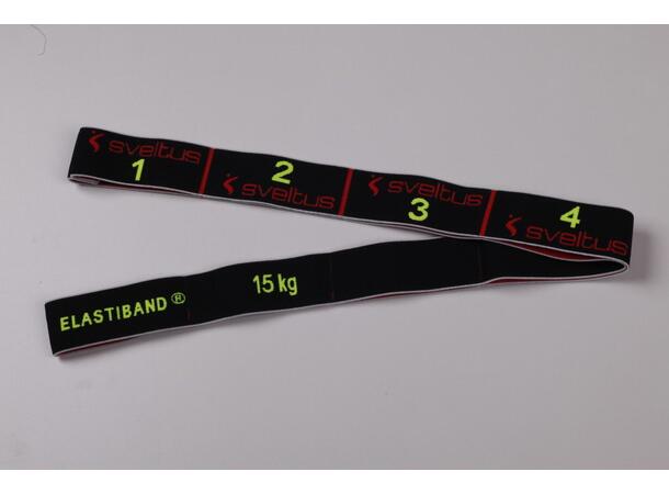 Elastiband 15 kg Treningsstudio i lommen Svart 