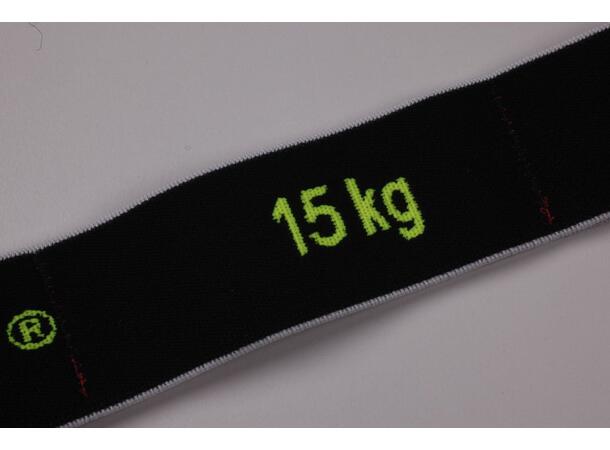 Elastiband 15 kg Treningsstudio i lommen Svart 