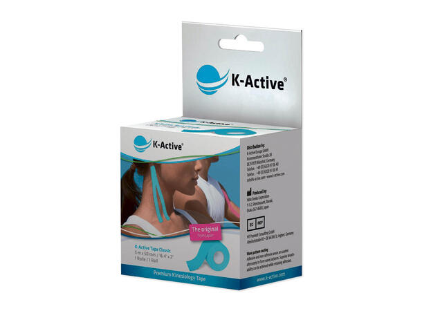 K-Active Tape Classic, 5 m x 5 cm, Grønn