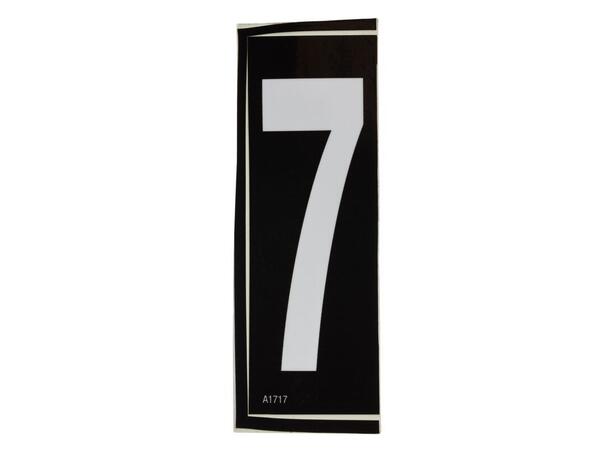 Selvklebende Nummer Tall 7 - hvit