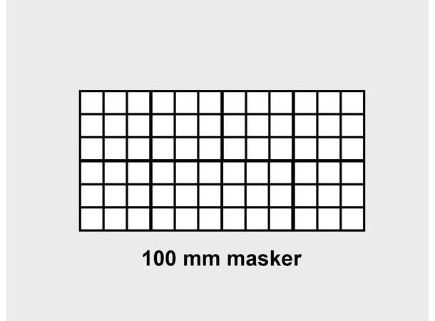 Ballfangernett skreddersydd 100mm for fotball - 3mm tråd -  PRIS PR KVM 