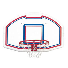 Basketballsett: plate, kurv og nett Perfekt til garasjen
