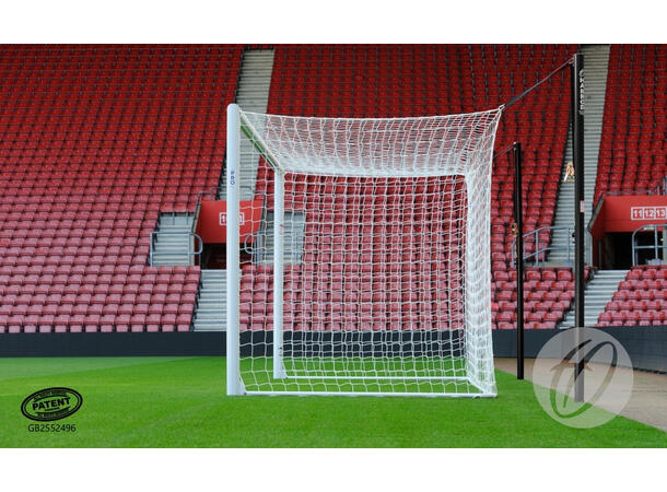 11'er Fotballmål 7,32 x 2,44 m - 2 mål FIFA, M. HYLSER I STEDET FOR NETTSTØTTER 