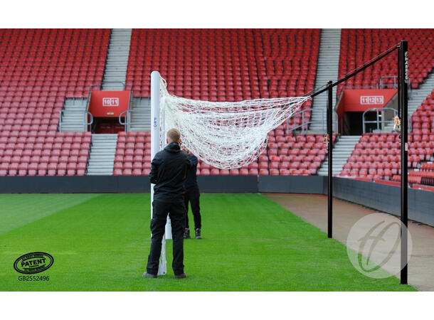 11'er Fotballmål 7,32 x 2,44 m - 2 mål FIFA, M. HYLSER I STEDET FOR NETTSTØTTER 