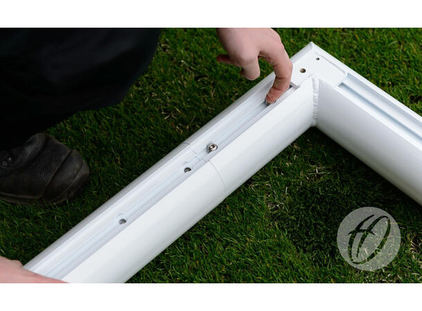 11'er Fotballmål 7,32 x 2,44 m - 2 mål FIFA, M. HYLSER I STEDET FOR NETTSTØTTER 