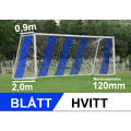 11'er nett fotballmål D: 0,9/2,0m Blått/Hvitt 120mm