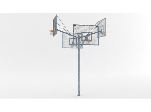 3-sidig basketballanlegg 