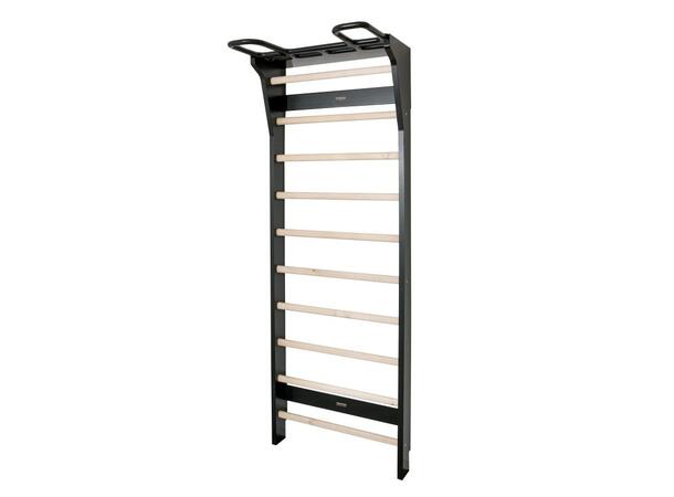 Fitwood Ribbevegg med Chin Up stang 220 x 78 x 55 cm, Svart
