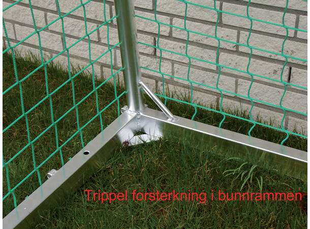 11'er fotballmål 7,32 x 2,44 m Helsveiset - 10 års garanti