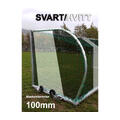 11'er nett rund bøyle Svart/Hvitt 100mm