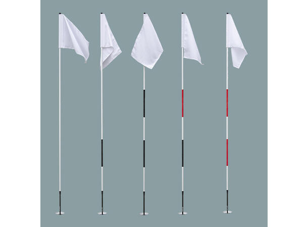 Flaggstang O-Tour Lite 300 cm Gul - Svart bunn 35 cm 