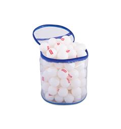Pakke: 60 stk bordtennisballer med bøtte