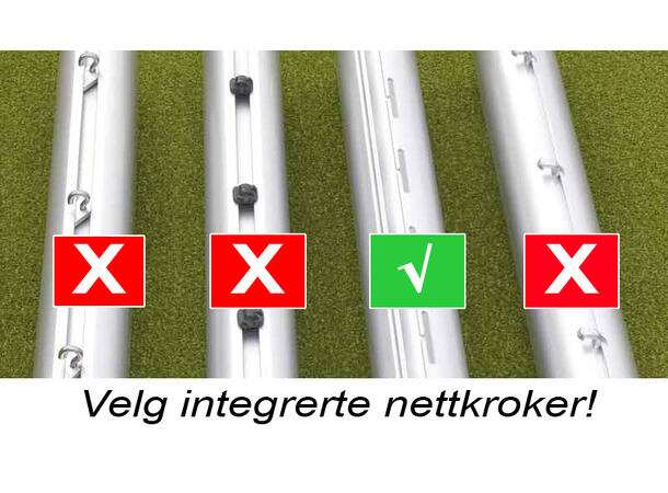 7'er fotballmål 5 x 2 m Helsveiset - 10 års garanti