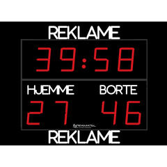 Kampur/resultattavle med reklameplass 200 meters lesbarhet