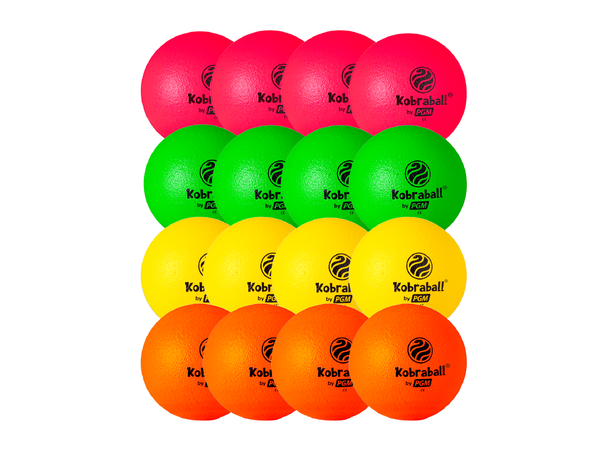Kobraball® - Skumball 16 stk - 16 cm Til kanonball, lek og moro