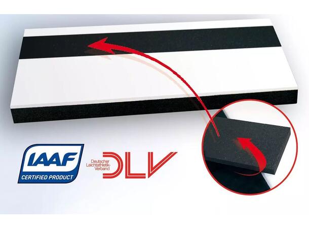 Satsplanke Gummi - IAAF
