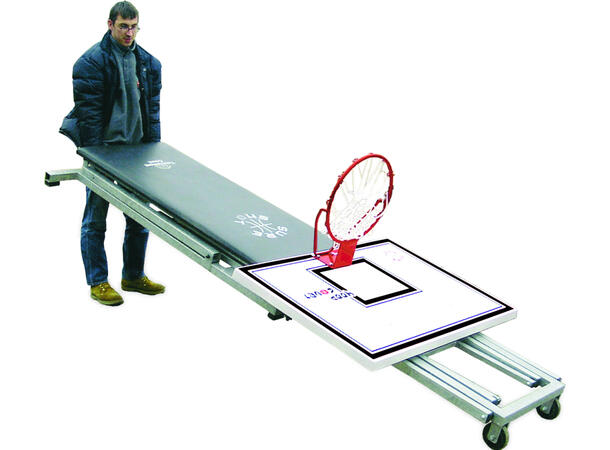 Streetbasketanlegg, flyttbart