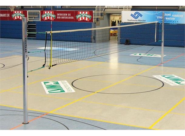 Volleyballstolper 80x80mm Innendørs og utendørs