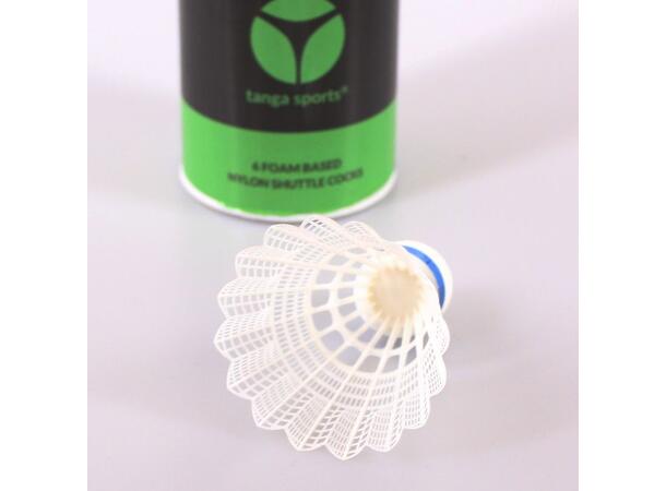 tanga sports® Badmintonballer Hvit Medium - 6stk