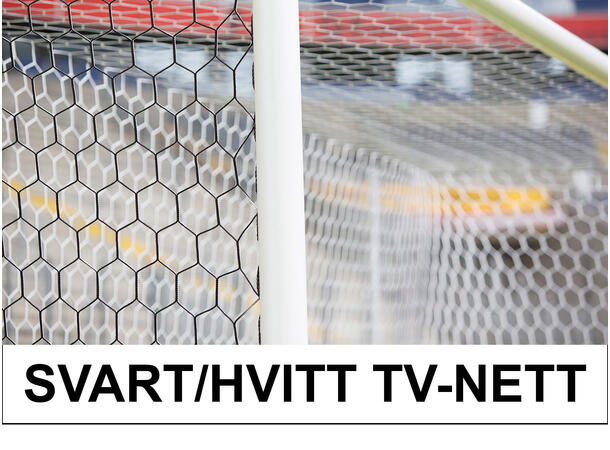 11'er nett fotballmål heksagon D: 2,0/2,0m Hvitt