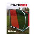 11'er nett rund bøyle Svart/Rødt 100mm