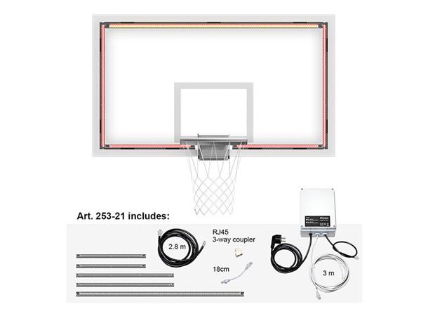 LED-lys til Basketballplate