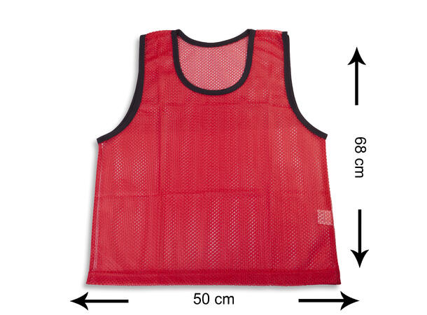 10 stk Treningsvest - Large - Rød