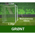 11'er nett fotballmål D: 2,35/2,35m Grønt 100mm