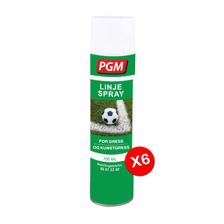 Linjespray PGM Hvit Eske med 6 stk.