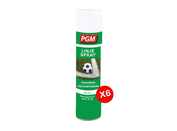 Linjespray PGM Hvit Eske med 6 stk.