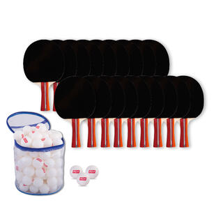 Pakke 18 stk Bordtennisracket 120 baller