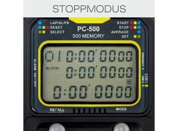 STOPTEC® Stoppeklokke PC-500
