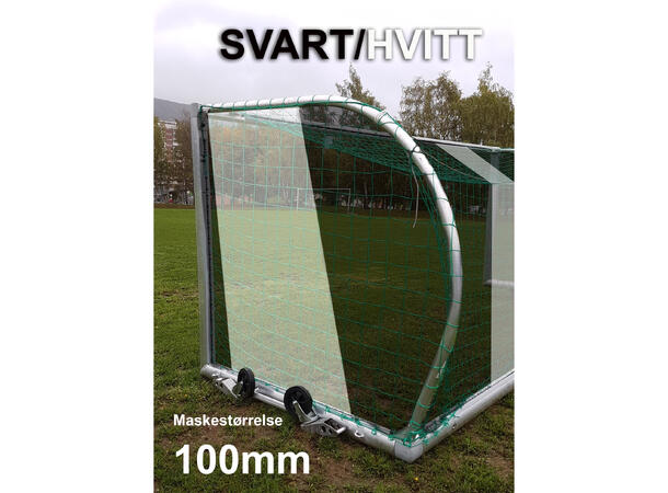 11'er nett runde bøyler B-VARE Svart/Hvitt 100mm