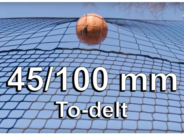 Ballfangernett 5x55m 45/100mm Svart (tilgj. i andre farger)