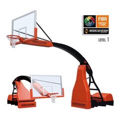 Basketsystem med el-justering FIBA 1