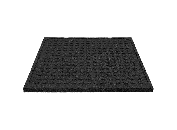 Fallunderlag - 150 cm fallhøyde 100x100x4,5 cm - Svart 